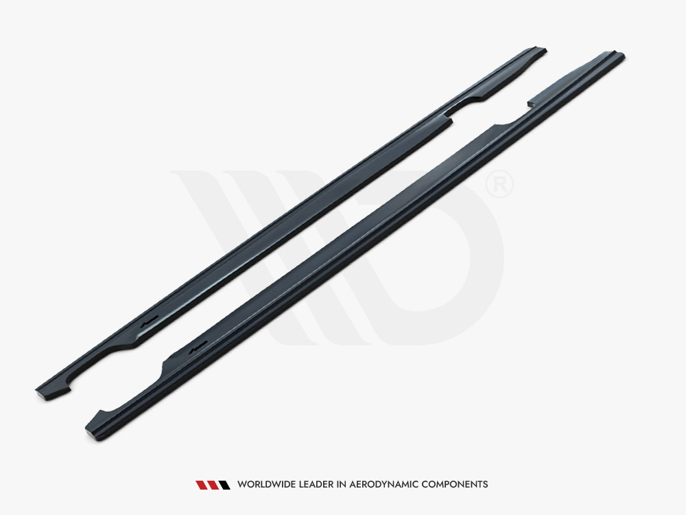 Side Skirts Diffusers Audi A6 / A6 C7 S-Line / S6 C7 Facelift - Carbon Look - 5 