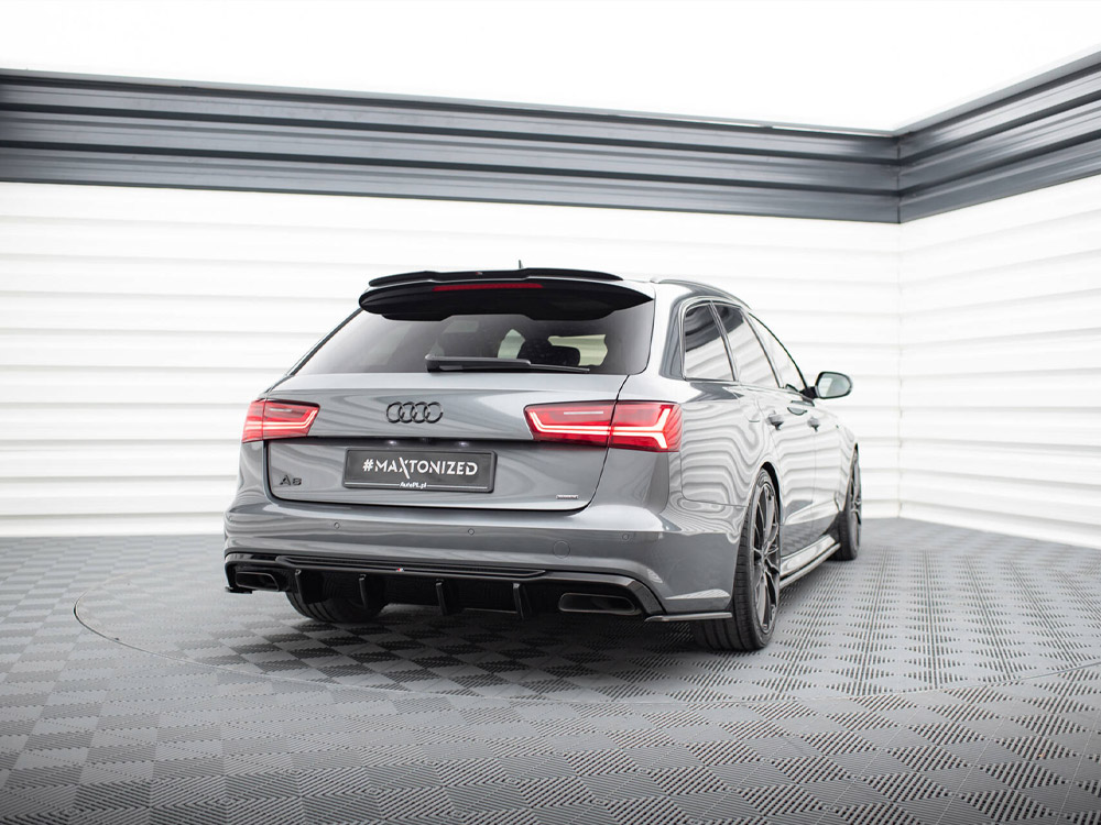 Rear Side Splitters Audi S6 / A6 S-Line / A6 C7 FL - Carbon Look - 2 