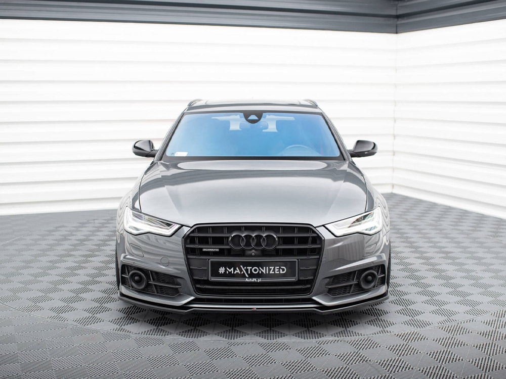 Front Splitter V.2 Audi A6 / A6 C7 S-Line / S6 C7 Facelift - Textured - 3 