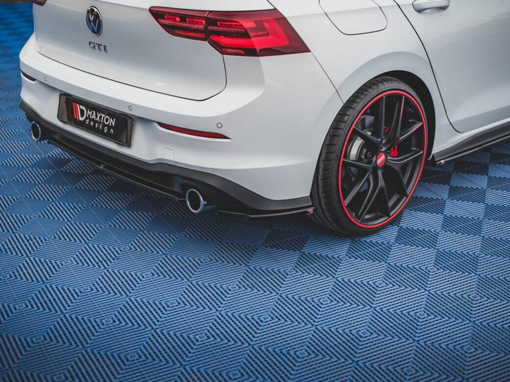 Rear Side Splitters V.1 Volkswagen Golf GTI / GTE / GTD Mk8 - Carbon Look - 3 