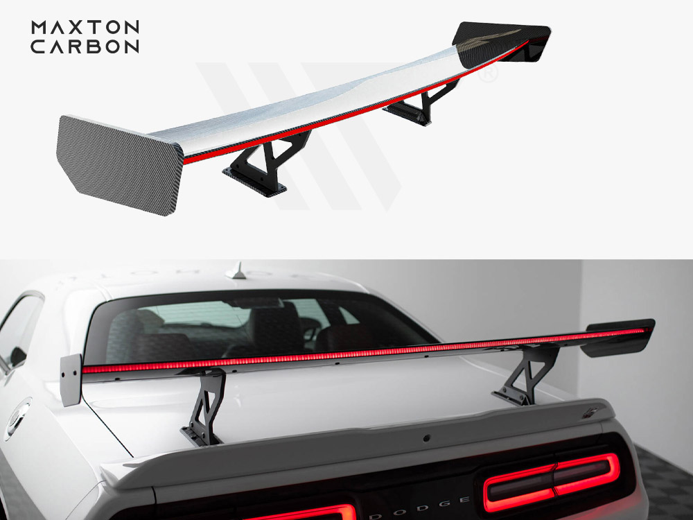 Carbon Spoiler + LED Dodge Challenger Mk3  - 1 