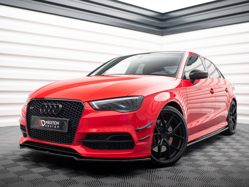 Front Splitter V.2 Audi S3 / A3 S-Line 8V Sedan / Cabrio (2013-2016) - 4 