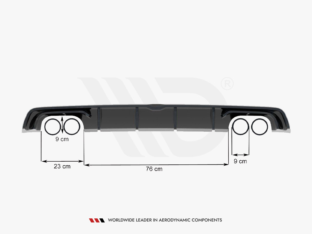 Rear Valance Audi S3 Sedan 8V (2013-2016) - 6 