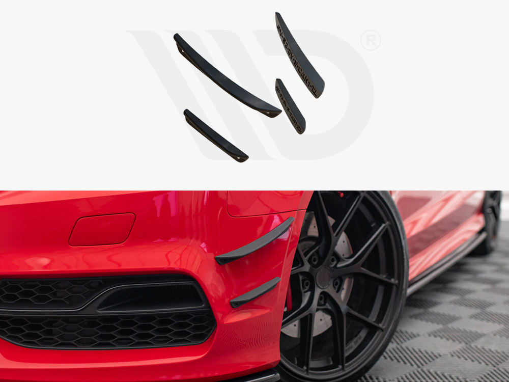 Front Bumper Wings (Canards) Audi S3 / A3 S-Line 8V Sedan / Cabrio - 1 