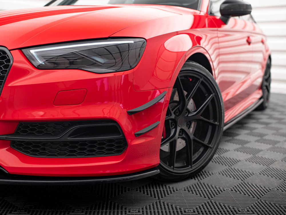 Front Bumper Wings (Canards) Audi S3 / A3 S-Line 8V Sedan / Cabrio - 6 