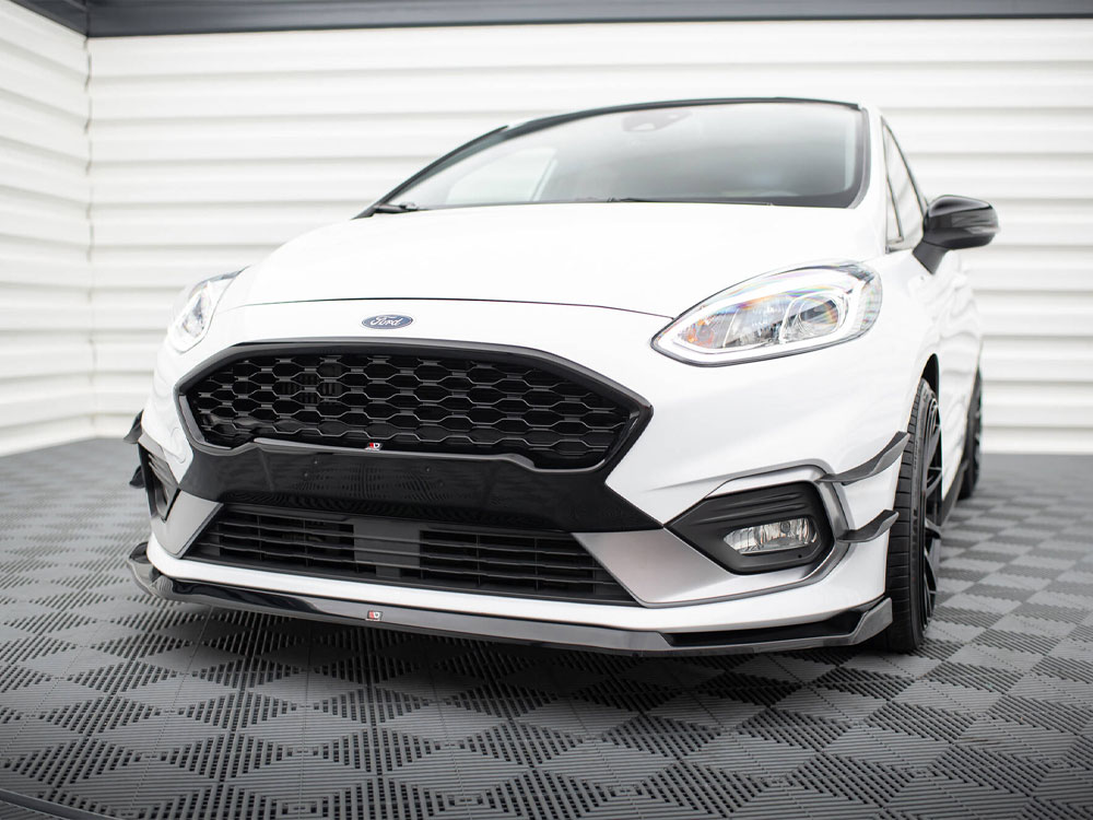 Front Splitter V.5 Ford Fiesta Mk8 ST / ST-Line - Carbon Look - 2 