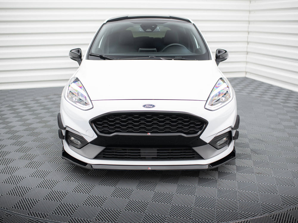 Front Splitter V.5 Ford Fiesta Mk8 ST / ST-Line - Carbon Look - 3 