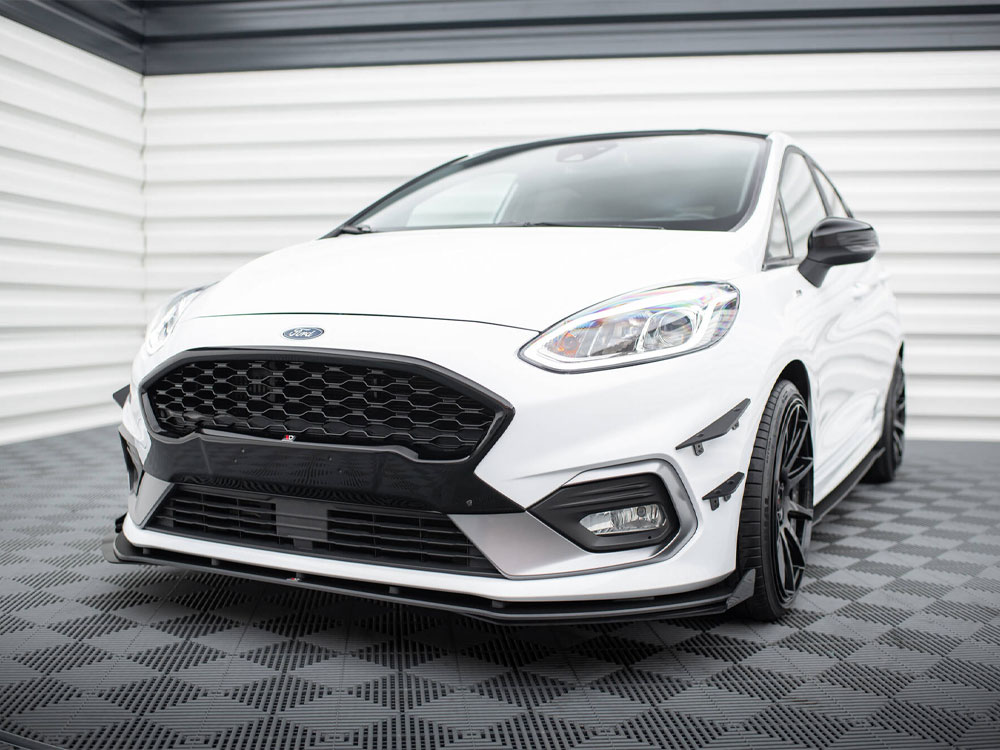 Front Splitter V.1 Ford Fiesta Mk8 ST / ST-Line - Carbon Look - 2 