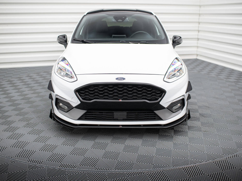 Front Splitter V.1 Ford Fiesta Mk8 ST / ST-Line - Carbon Look - 3 