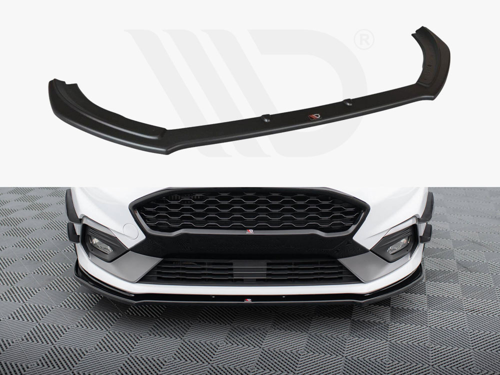 Front Splitter V.2 Ford Fiesta Mk8 ST / ST-Line - Textured - 1 