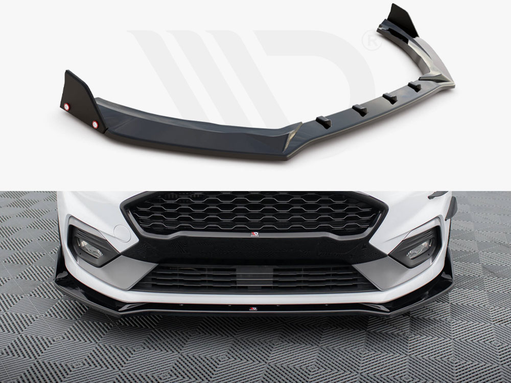 Front Splitter V.4 + Flaps Ford Fiesta ST / ST-Line Mk8 - 1 