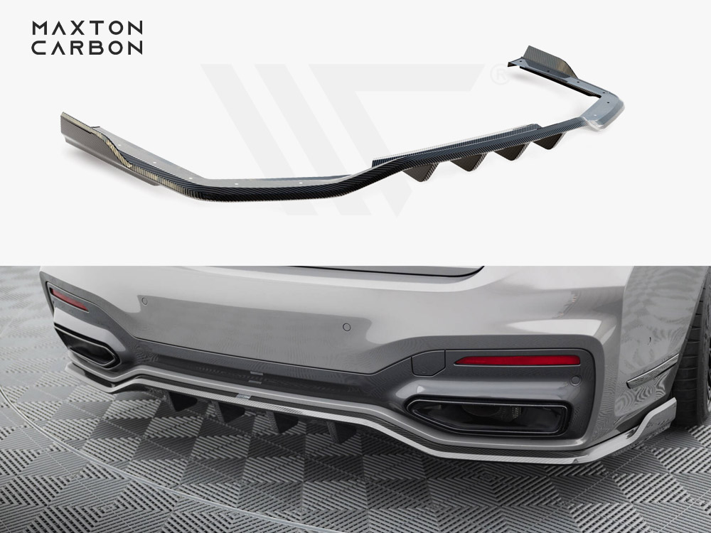 Carbon Fiber Rear Splitter BMW 7 M-Pack G11 Facelift - 1 