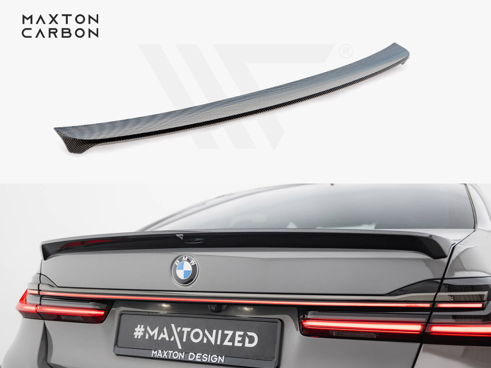 Carbon Fiber Tailgate Spoiler BMW 7 M-Pack G11 Facelift - 1 