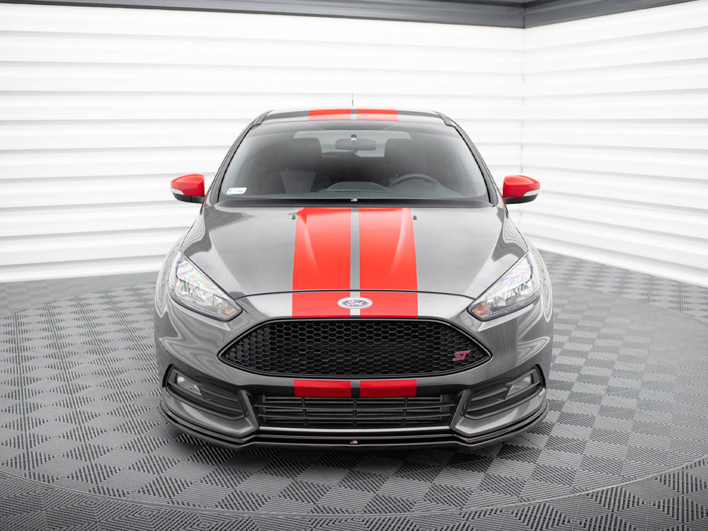 Front Splitter V.3 Ford Focus ST Mk3 FL - Carbon Look - 3 