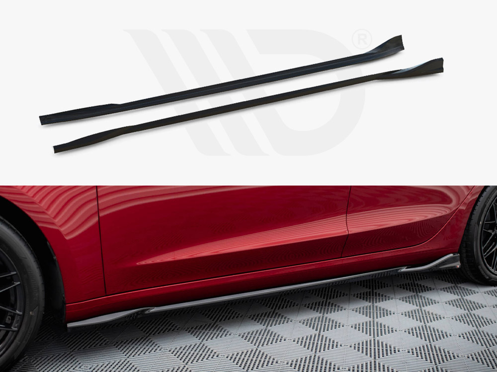 Side Skirts Diffusers V.1 Tesla Model 3 FL Project Highland - Maxton ...