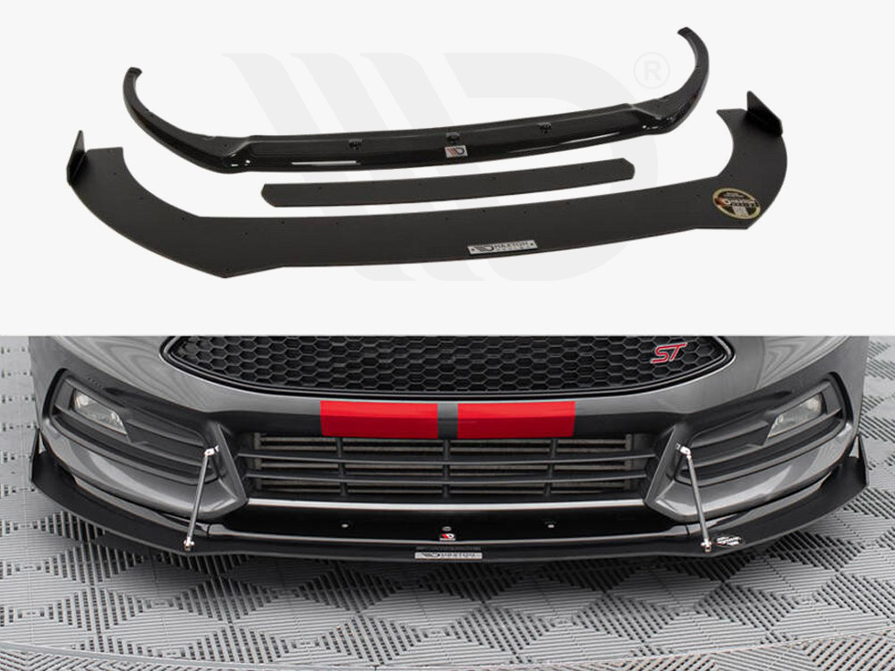 Hybrid Front Splitter V.2 Ford Focus ST Mk3 FL - 1 