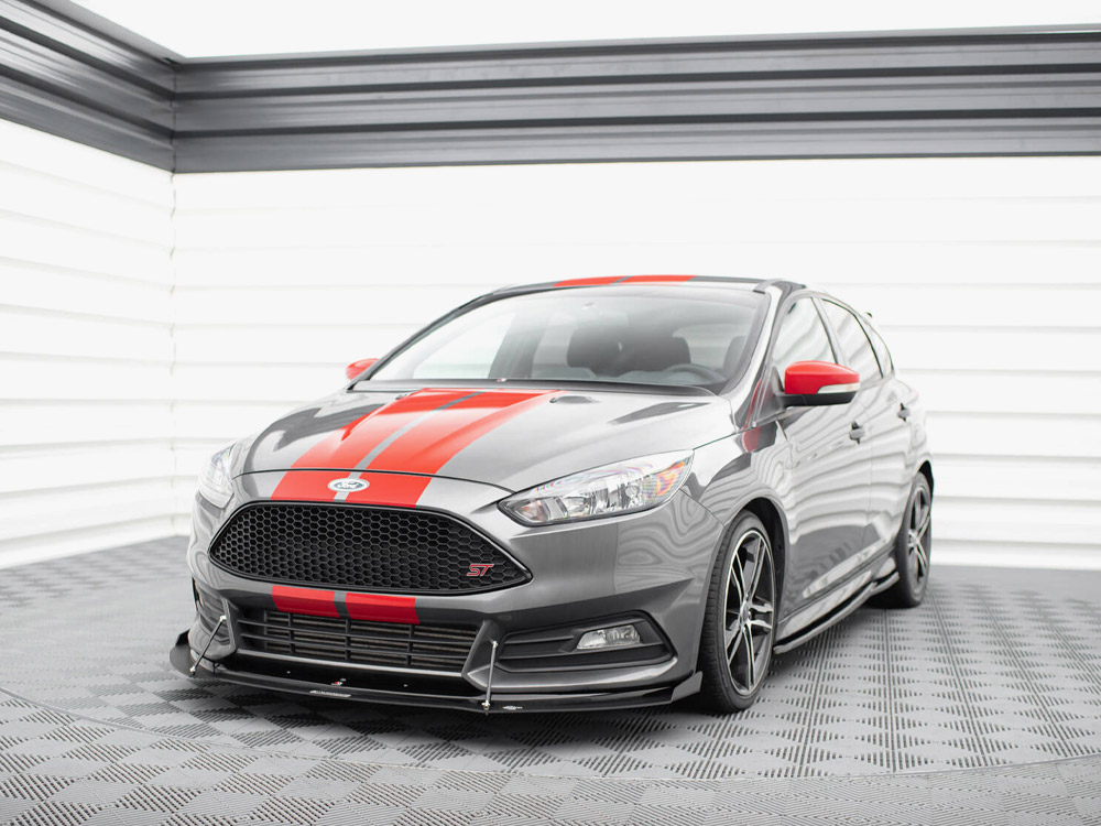 Hybrid Front Splitter V.2 Ford Focus ST Mk3 FL - 2 