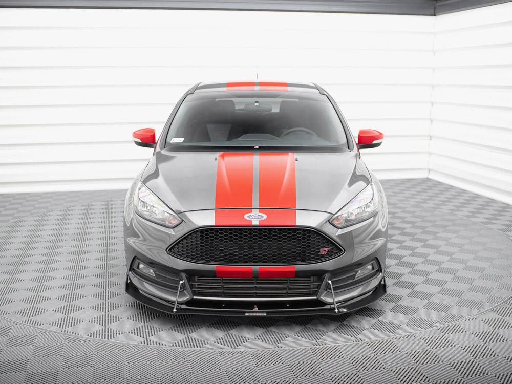 Hybrid Front Splitter V.2 Ford Focus ST Mk3 FL - 3 