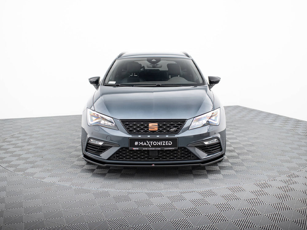 Front Splitter V.2 Seat Leon Cupra / FR Mk3 FL - Carbon Look - 3 