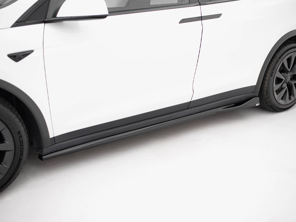 Side Skirts Diffusers V.2 Tesla Model X Mk1 Facelift - 3 