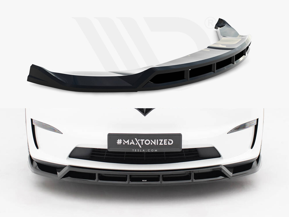 Front Splitter V.3 Tesla Model X Mk1 Facelift - 1 