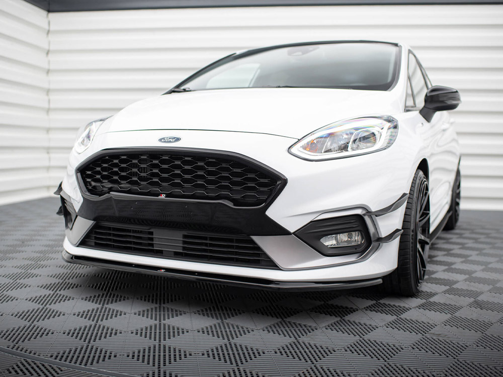 Front Splitter V.3 Ford Fiesta Mk8 ST / ST-Line - Carbon Look - 2 