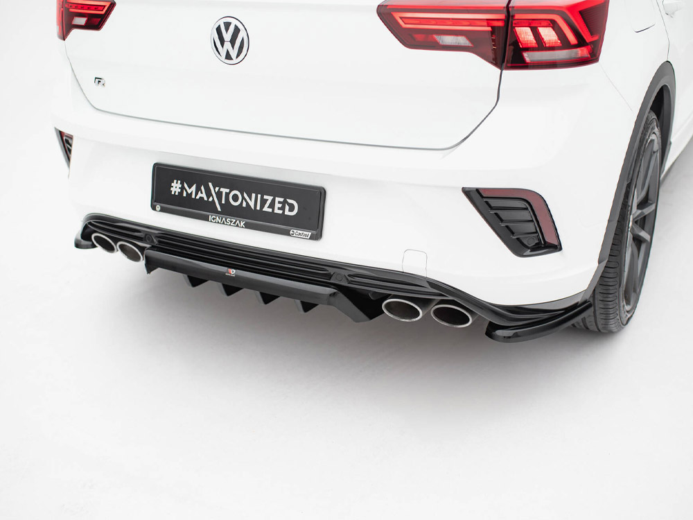 Central Rear Splitter (Vertical Bars) Volkswagen T-Roc R Mk1 - 3 