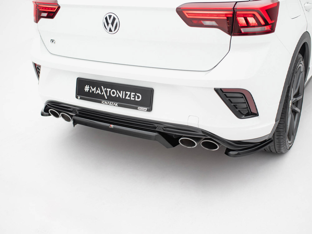 Central Rear Splitter (Vertical Bars) Volkswagen T-Roc R Mk1 - 4 