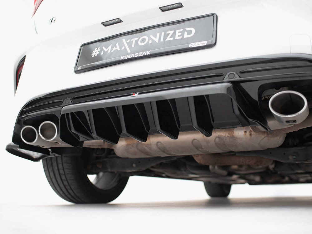 Central Rear Splitter (Vertical Bars) Volkswagen T-Roc R Mk1 - 6 