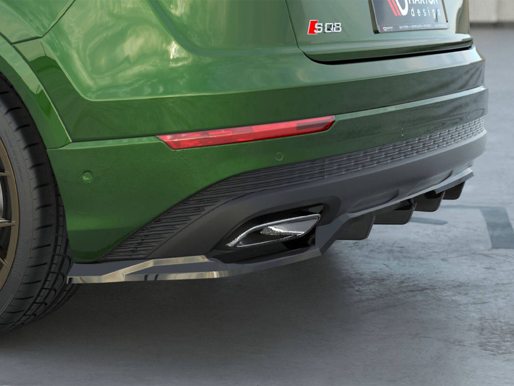 Rear Splitter (Vertical Bars) Audi Q8 Mk1 Facelift - 3 