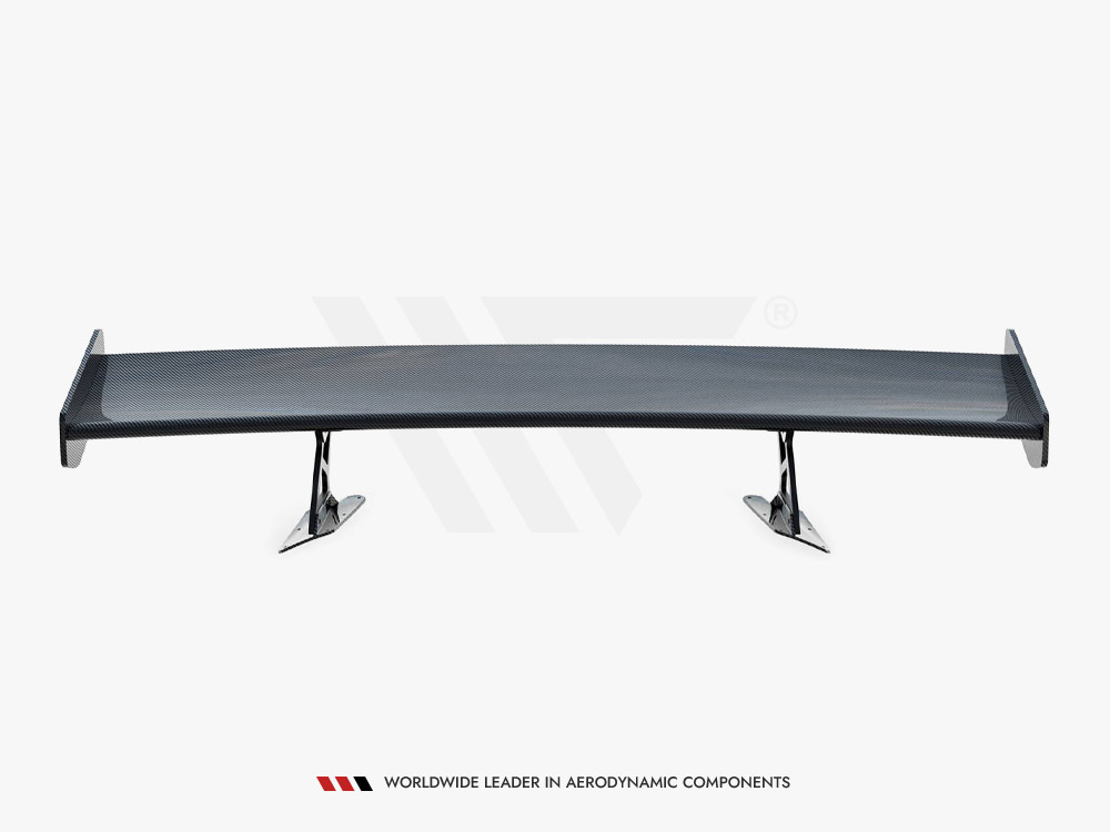 Carbon Spoiler With Internal Brackets Uprights + LED Chevrolet Corvette Stingray / Grand Sport C7 - 14 