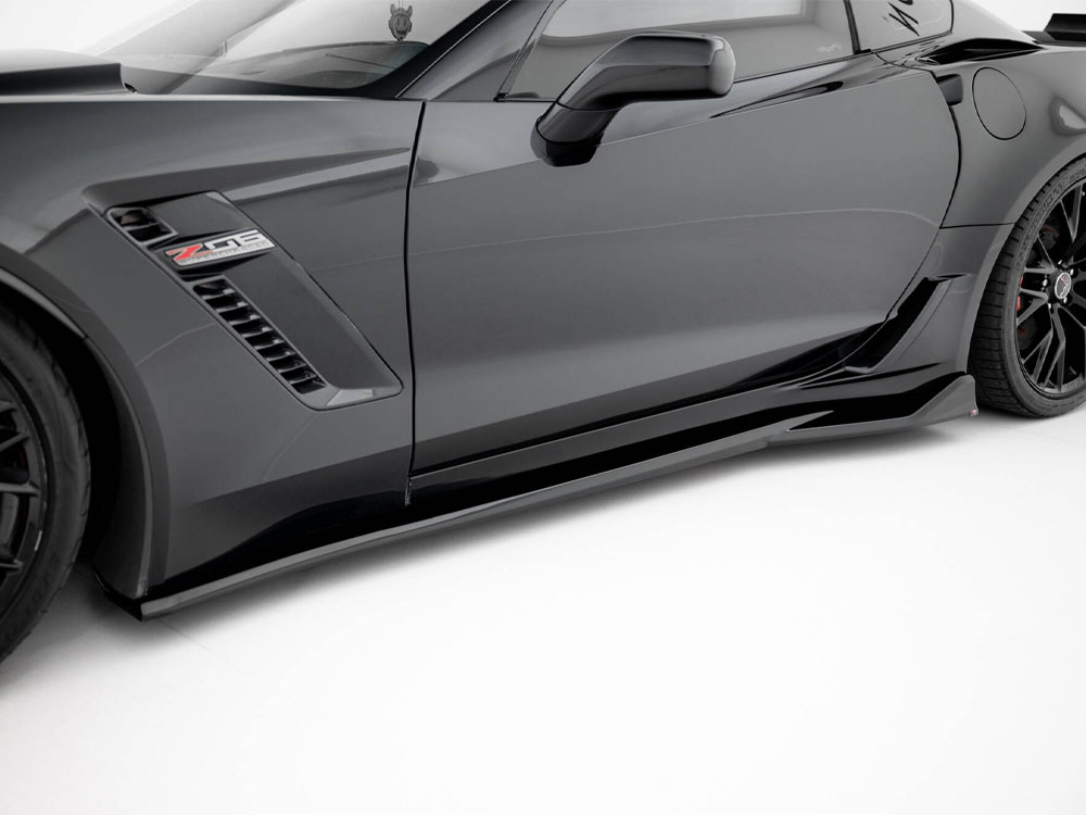 Side Skirts Diffusers Chevrolet Corvette Z06 C7 - 3 