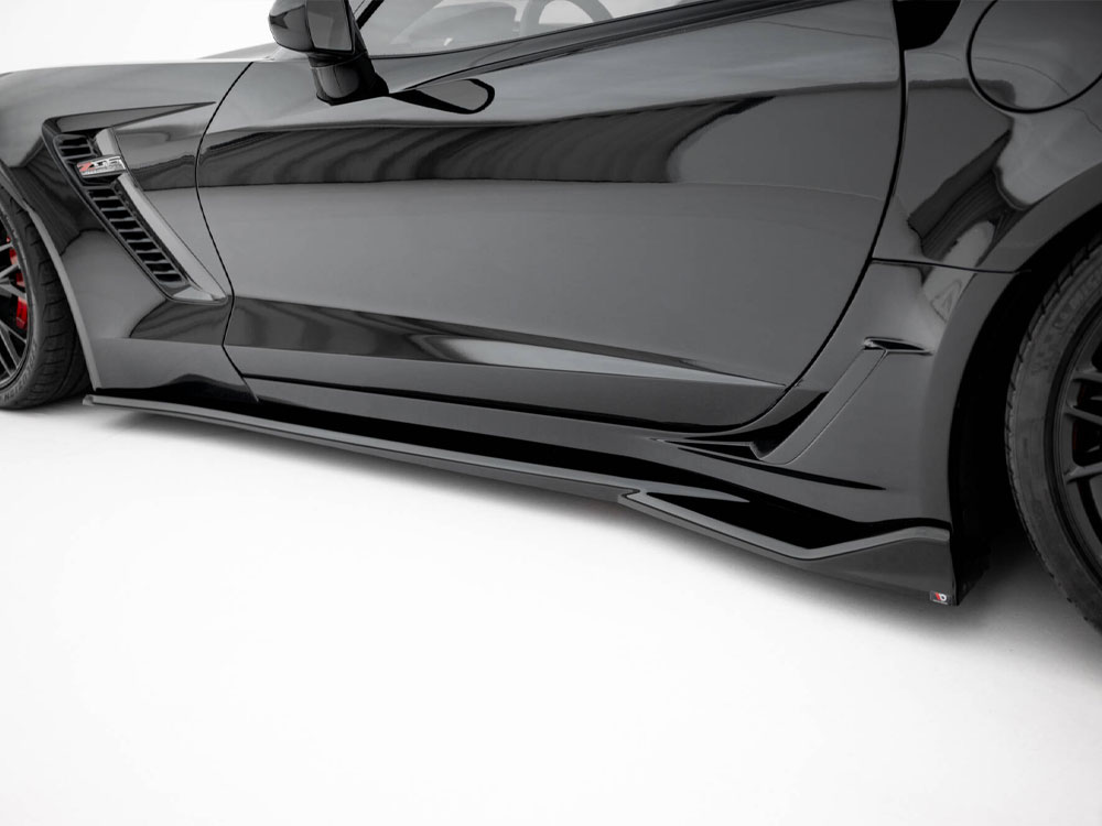 Side Skirts Diffusers Chevrolet Corvette Z06 C7 - 4 