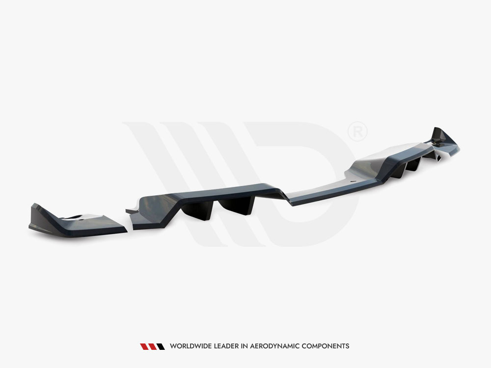 Rear Splitter (Vertical Bars) + Rear Side Splitters Chevrolet Corvette Z06 C7 - 7 