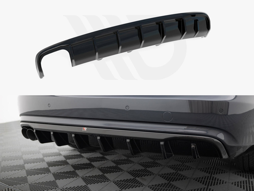 Rear Valance Audi A4 B8 Facelift (Single side dual exhaust version) - 1 