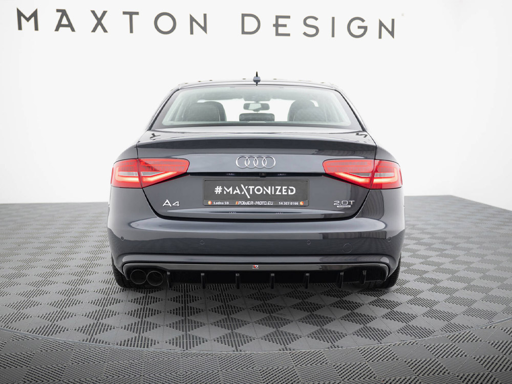 Rear Valance Audi A4 B8 Facelift (Single side dual exhaust version) - 4 