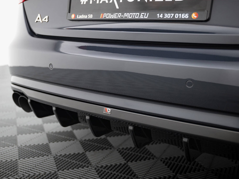 Rear Valance Audi A4 B8 Facelift (Single side dual exhaust version) - 6 