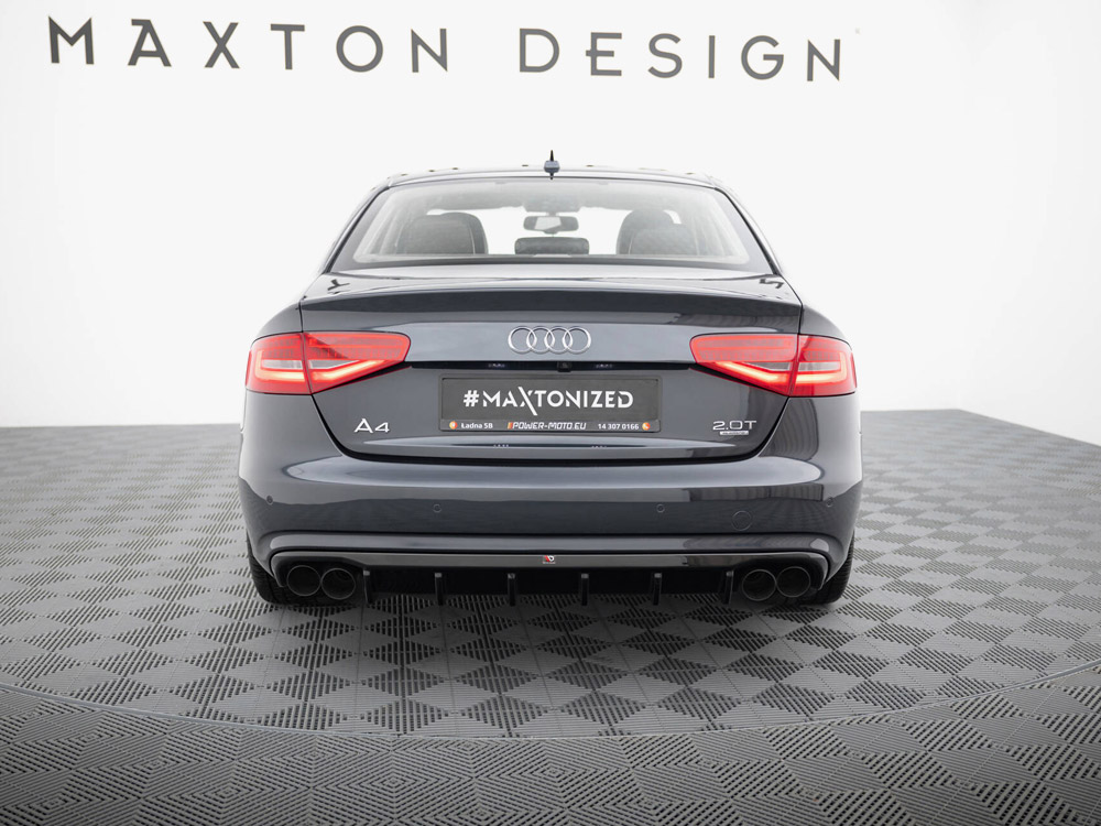 Rear Valance Audi A4 B8 Facelift (Version with dual exhausts on both sides) - 3 