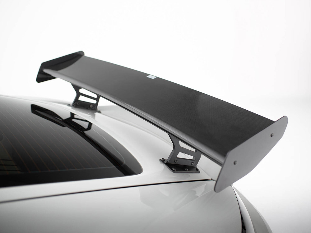 Carbon Spoiler With Internal Brackets Uprights V.2 + LED Porsche 718 Cayman GTS 982c - 10 