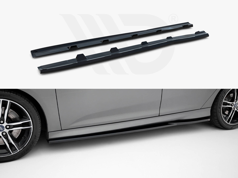 Side Skirts Diffusers V.3 Ford Focus ST Mk3 - 1 