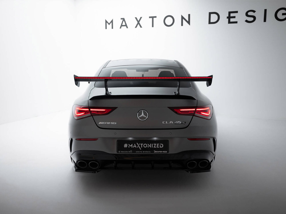 Carbon Spoiler With Internal Brackets Uprights + LED Mercedes-Benz CLA Coupe C118 - 3 