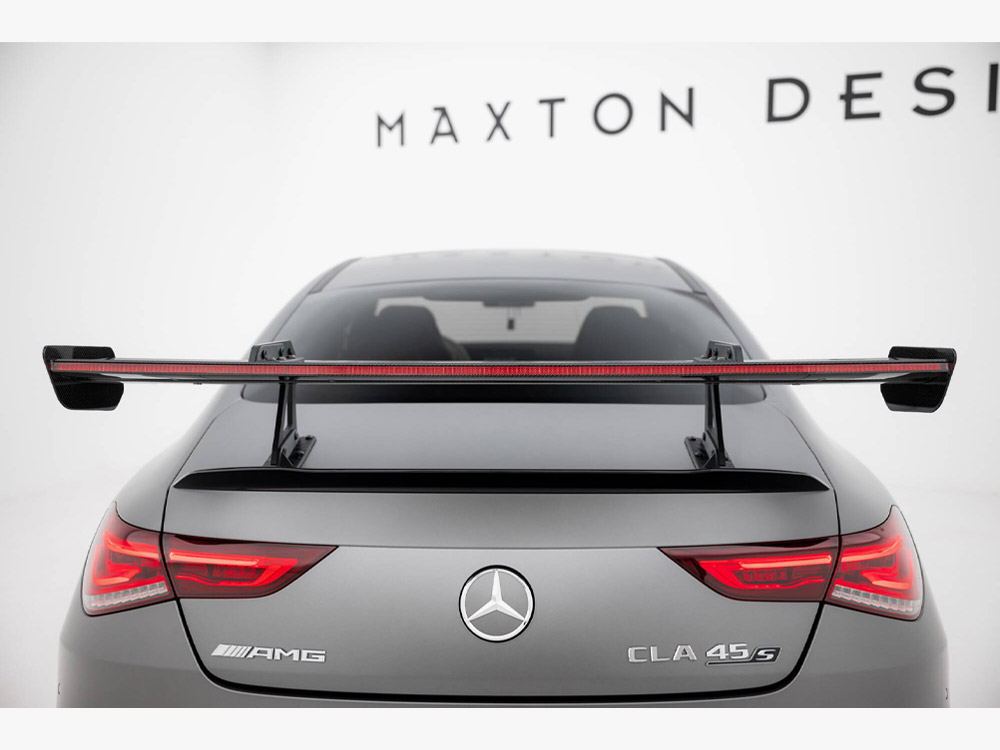 Carbon Spoiler With Upper Swan Mounting + LED Mercedes-Benz CLA Coupe C118 - 10 