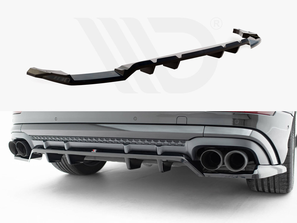 Rear Splitter (Vertical Bars) V.2 Audi SQ8 / Q8 S-Line Mk1 Facelift - 1 