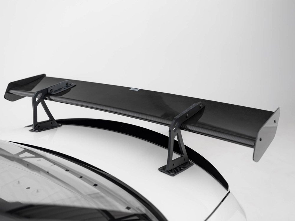 Carbon Spoiler With Upper Swan Mounting + LED BMW 1 M E82 - 9 