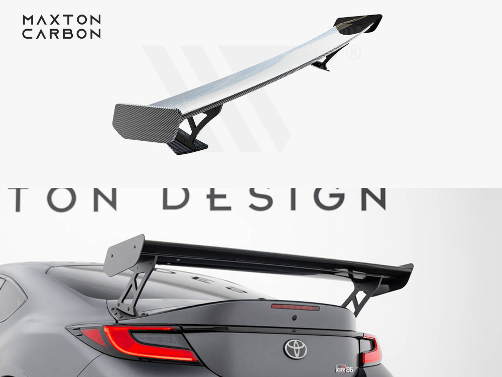 Carbon Spoiler With External Brackets Uprights Toyota GR86 - 1 