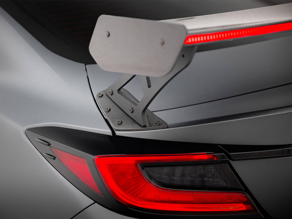 Carbon Spoiler With External Brackets Uprights + LED Toyota GR86 - 6 