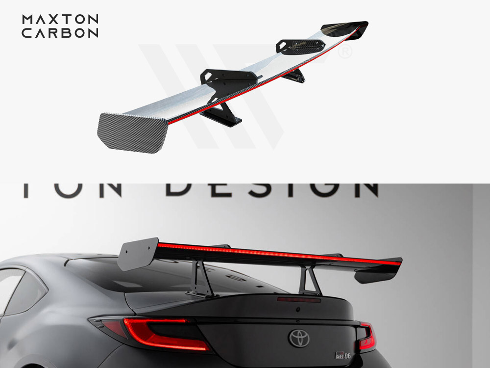 Carbon Spoiler With Upper Swan Mounting + LED Toyota GR86 - 1 