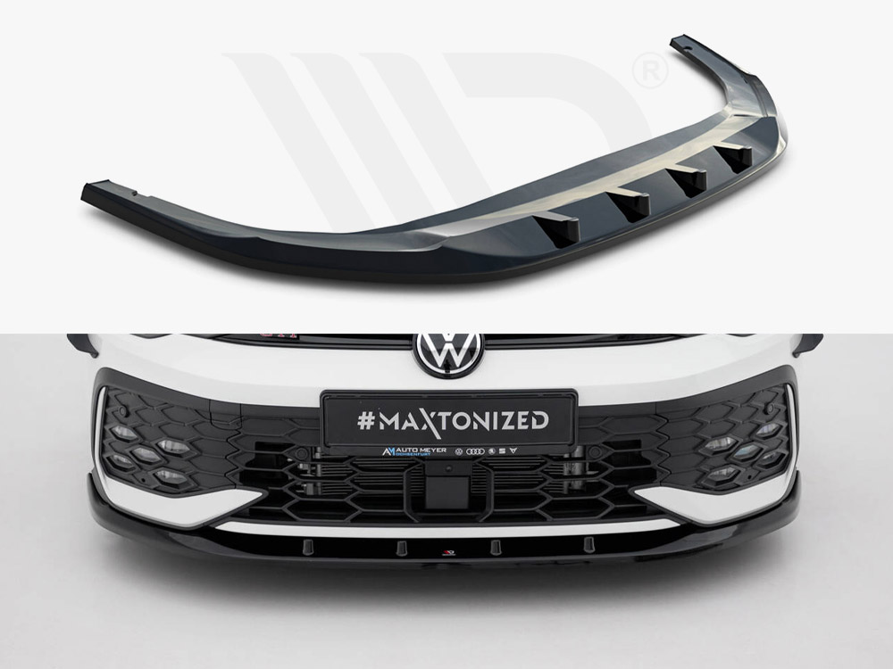 Front Splitter V.5 Volkswagen Golf GTI / GTE / R-Line Mk8 Facelift - 1 