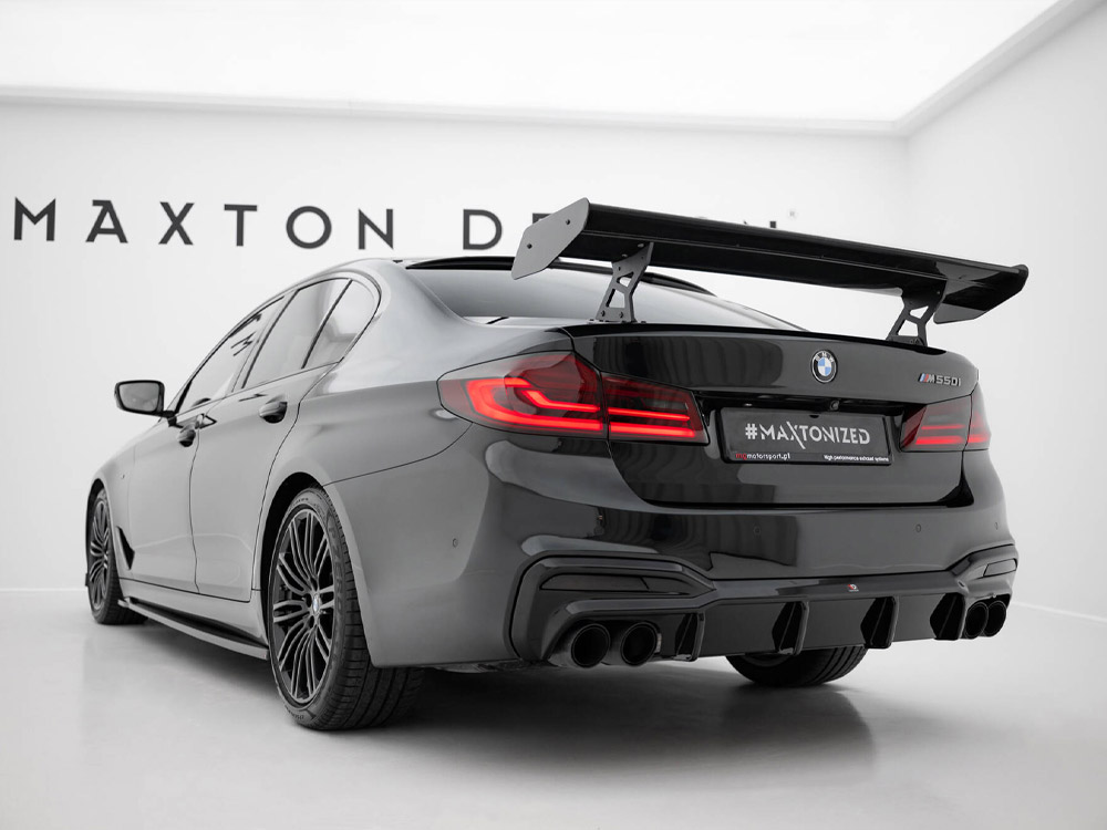 Carbon Spoiler With Internal Brackets Uprights BMW 5 / M5 Sedan G30 / F90 - 3 