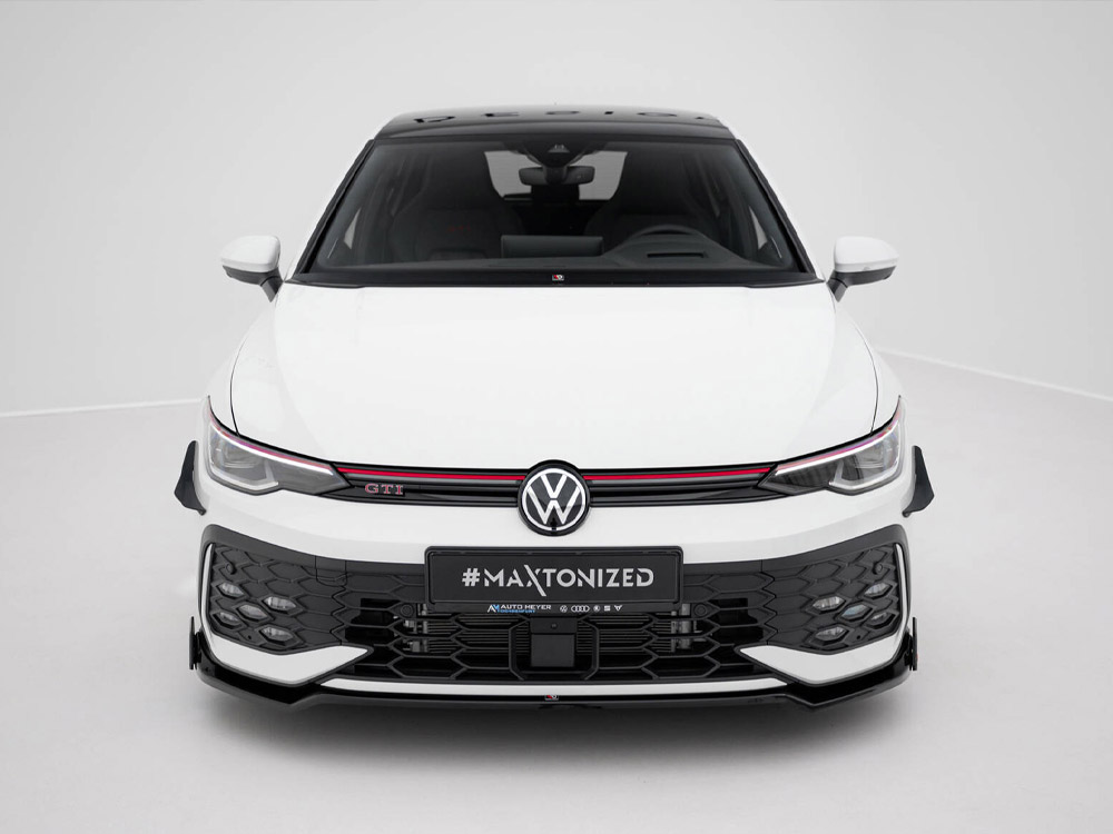 Front Splitter V.3 + Flaps Volkswagen Golf GTI / GTE / R-Line Mk8 Facelift - 3 